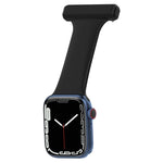 Cinturino per orologio da infermiera in silicone per la serie Apple Watch, 7 41mm / 6&SE&5&4 40mm / 3&2&1 38mm, 7 45mm / 6&SE&5&4 44mm / 3&2&1 42mm
