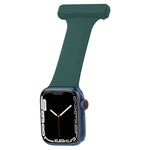 Cinturino per orologio da infermiera in silicone per la serie Apple Watch, 7 41mm / 6&SE&5&4 40mm / 3&2&1 38mm, 7 45mm / 6&SE&5&4 44mm / 3&2&1 42mm