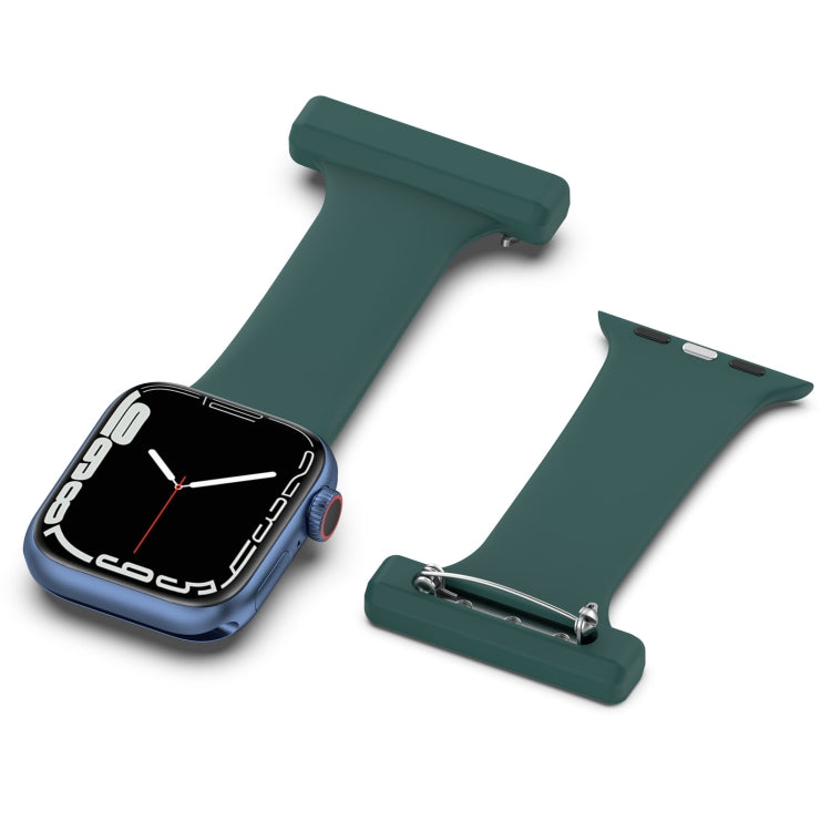 Cinturino per orologio da infermiera in silicone per la serie Apple Watch, 7 41mm / 6&SE&5&4 40mm / 3&2&1 38mm, 7 45mm / 6&SE&5&4 44mm / 3&2&1 42mm