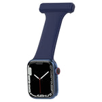 Cinturino per orologio da infermiera in silicone per la serie Apple Watch, 7 41mm / 6&SE&5&4 40mm / 3&2&1 38mm, 7 45mm / 6&SE&5&4 44mm / 3&2&1 42mm