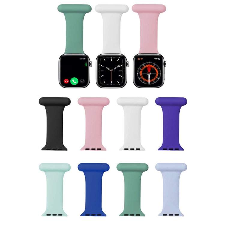 Cinturino per orologio da infermiera in silicone per la serie Apple Watch, 7 41mm / 6&SE&5&4 40mm / 3&2&1 38mm, 7 45mm / 6&SE&5&4 44mm / 3&2&1 42mm