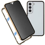 Custodia per telefono in vetro temperato bifacciale magnetico anti-sbirciatina, For Samsung Galaxy S21 5G, For Samsung Galaxy S21+ 5G, For Samsung Galaxy S21 Ultra 5G