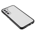 Custodia per telefono in vetro temperato bifacciale magnetico anti-sbirciatina, For Samsung Galaxy S21 5G, For Samsung Galaxy S21+ 5G, For Samsung Galaxy S21 Ultra 5G