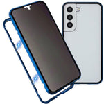 Custodia per telefono in vetro temperato bifacciale magnetico anti-sbirciatina, For Samsung Galaxy S21 5G, For Samsung Galaxy S21+ 5G, For Samsung Galaxy S21 Ultra 5G