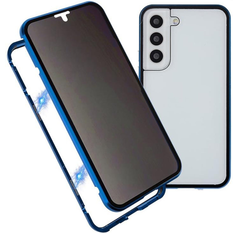 Custodia per telefono in vetro temperato bifacciale magnetico anti-sbirciatina, For Samsung Galaxy S21 5G, For Samsung Galaxy S21+ 5G, For Samsung Galaxy S21 Ultra 5G