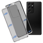 Custodia per telefono in vetro temperato bifacciale magnetico anti-sbirciatina, For Samsung Galaxy S21 5G, For Samsung Galaxy S21+ 5G, For Samsung Galaxy S21 Ultra 5G