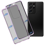 Custodia per telefono in vetro temperato bifacciale magnetico anti-sbirciatina, For Samsung Galaxy S21 5G, For Samsung Galaxy S21+ 5G, For Samsung Galaxy S21 Ultra 5G
