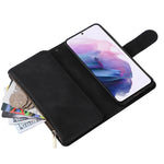 Custodia per cellulare multifunzionale in pelle con portafoglio con cerniera smerigliata, For Samsung Galaxy S22+ 5G, For Samsung Galaxy A03s 166.5mm, For Samsung Galaxy A13 5G, For Samsung Galaxy A33 5G