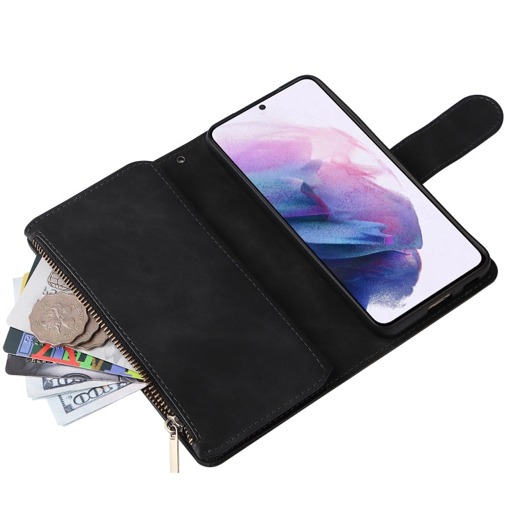 Custodia per cellulare multifunzionale in pelle con portafoglio con cerniera smerigliata, For Samsung Galaxy S22+ 5G, For Samsung Galaxy A03s 166.5mm, For Samsung Galaxy A13 5G, For Samsung Galaxy A33 5G