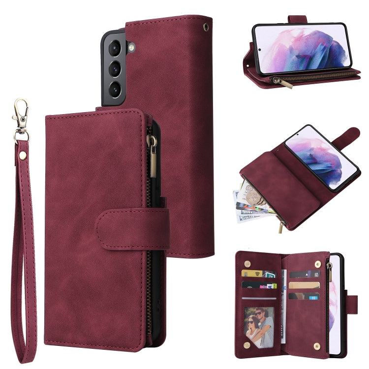 Custodia per cellulare multifunzionale in pelle con portafoglio con cerniera smerigliata, For Samsung Galaxy S22+ 5G, For Samsung Galaxy A03s 166.5mm, For Samsung Galaxy A13 5G, For Samsung Galaxy A33 5G