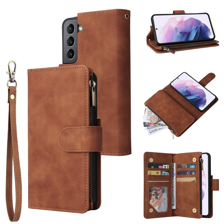 Custodia per cellulare multifunzionale in pelle con portafoglio con cerniera smerigliata, For Samsung Galaxy S22+ 5G, For Samsung Galaxy A03s 166.5mm, For Samsung Galaxy A13 5G, For Samsung Galaxy A33 5G