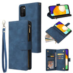 Custodia per cellulare multifunzionale in pelle con portafoglio con cerniera smerigliata, For Samsung Galaxy S22+ 5G, For Samsung Galaxy A03s 166.5mm, For Samsung Galaxy A13 5G, For Samsung Galaxy A33 5G