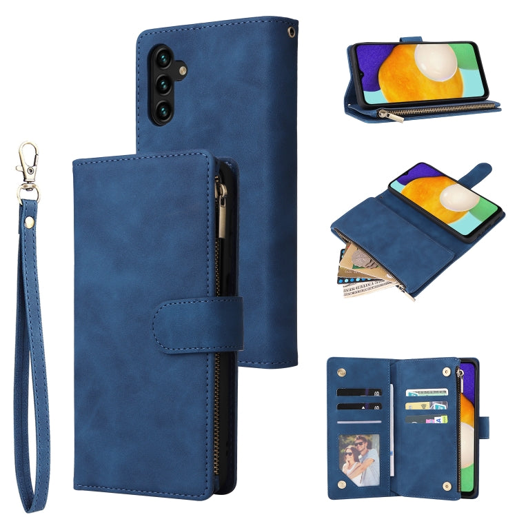 Custodia per cellulare multifunzionale in pelle con portafoglio con cerniera smerigliata, For Samsung Galaxy S22+ 5G, For Samsung Galaxy A03s 166.5mm, For Samsung Galaxy A13 5G, For Samsung Galaxy A33 5G