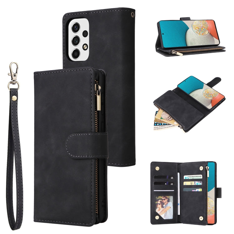 Custodia per cellulare multifunzionale in pelle con portafoglio con cerniera smerigliata, For Samsung Galaxy A53 5G, For Xiaomi Redmi Note 11 Pro China, For Xiaomi Redmi Note 11 China