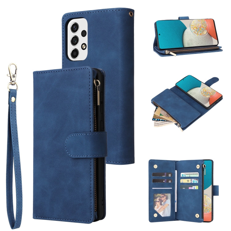 Custodia per cellulare multifunzionale in pelle con portafoglio con cerniera smerigliata, For Samsung Galaxy A53 5G, For Xiaomi Redmi Note 11 Pro China, For Xiaomi Redmi Note 11 China