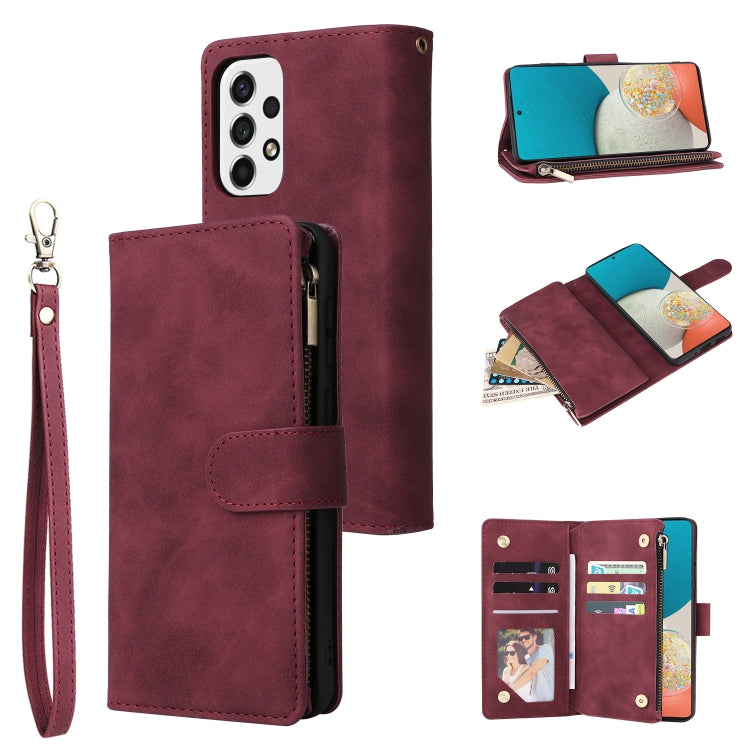 Custodia per cellulare multifunzionale in pelle con portafoglio con cerniera smerigliata, For Samsung Galaxy A53 5G, For Xiaomi Redmi Note 11 Pro China, For Xiaomi Redmi Note 11 China
