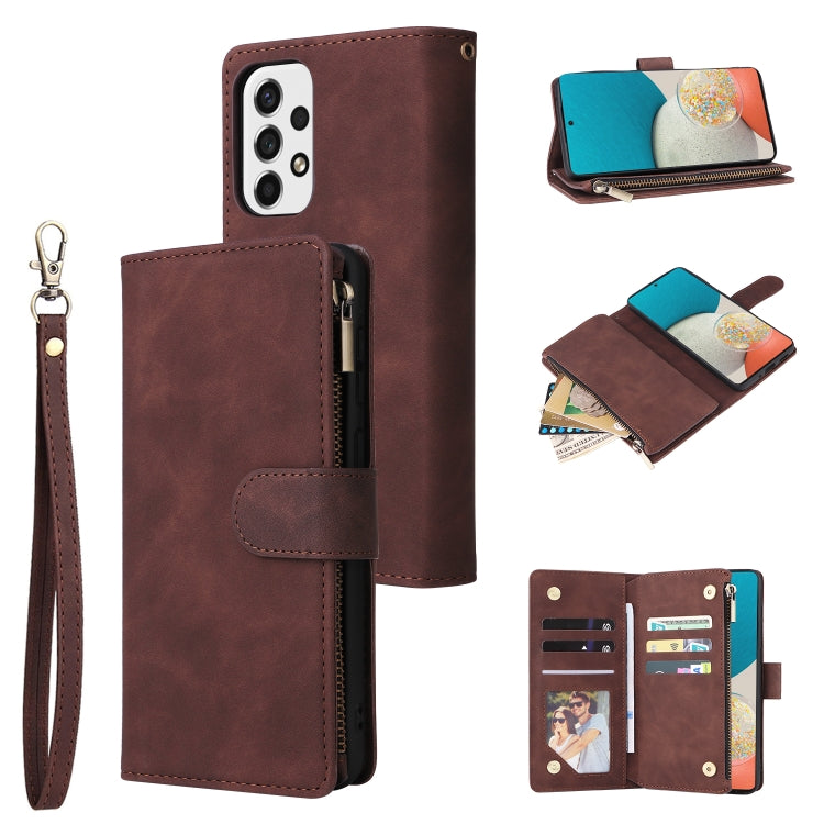 Custodia per cellulare multifunzionale in pelle con portafoglio con cerniera smerigliata, For Samsung Galaxy A53 5G, For Xiaomi Redmi Note 11 Pro China, For Xiaomi Redmi Note 11 China