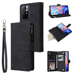 Custodia per cellulare multifunzionale in pelle con portafoglio con cerniera smerigliata, For Samsung Galaxy A53 5G, For Xiaomi Redmi Note 11 Pro China, For Xiaomi Redmi Note 11 China