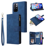 Custodia per cellulare multifunzionale in pelle con portafoglio con cerniera smerigliata, For Samsung Galaxy A53 5G, For Xiaomi Redmi Note 11 Pro China, For Xiaomi Redmi Note 11 China