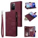 Custodia per cellulare multifunzionale in pelle con portafoglio con cerniera smerigliata, For Samsung Galaxy A53 5G, For Xiaomi Redmi Note 11 Pro China, For Xiaomi Redmi Note 11 China