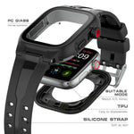 Custodia per orologio impermeabile RedPepper TPU + PC + silicone, For Apple Watch Series 9 / 8 / 7 41mm, For Apple Watch Series 9 / 8 / 7 45mm