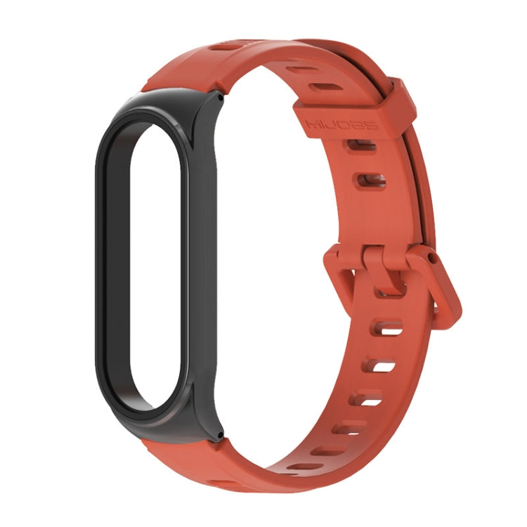 Per Xiaomi Mi Band 6/5/4/3 Mijobs cinturino in silicone con foro piatto, CS Case, GT Case, Plus Case, TF Case