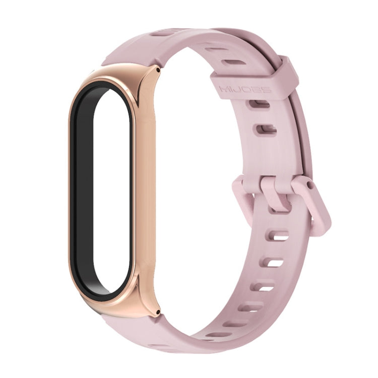 Per Xiaomi Mi Band 6/5/4/3 Mijobs cinturino in silicone con foro piatto, CS Case, GT Case, Plus Case, TF Case