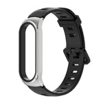 Per Xiaomi Mi Band 6/5/4/3 Mijobs cinturino in silicone con foro piatto, CS Case, GT Case, Plus Case, TF Case