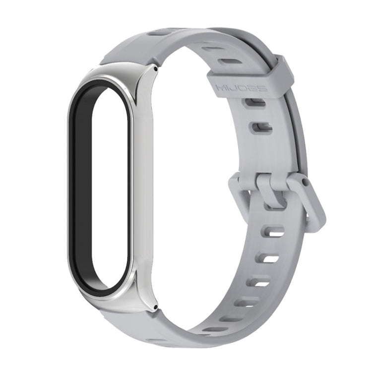 Per Xiaomi Mi Band 6/5/4/3 Mijobs cinturino in silicone con foro piatto, CS Case, GT Case, Plus Case, TF Case