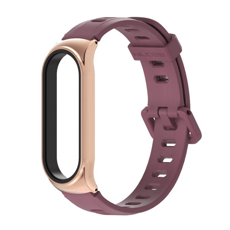 Per Xiaomi Mi Band 6/5/4/3 Mijobs cinturino in silicone con foro piatto, CS Case, GT Case, Plus Case, TF Case
