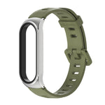 Per Xiaomi Mi Band 6/5/4/3 Mijobs cinturino in silicone con foro piatto, CS Case, GT Case, Plus Case, TF Case