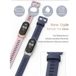 Per Xiaomi Mi Band 6/5/4/3 Mijobs cinturino in silicone con foro piatto, CS Case, GT Case, Plus Case, TF Case
