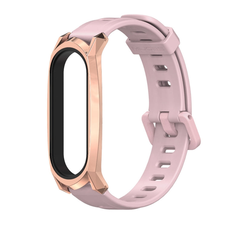 Per Xiaomi Mi Band 6/5/4/3 Mijobs cinturino in silicone con foro piatto, CS Case, GT Case, Plus Case, TF Case