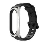 Per Xiaomi Mi Band 6/5/4/3 Mijobs cinturino in silicone con foro piatto, CS Case, GT Case, Plus Case, TF Case