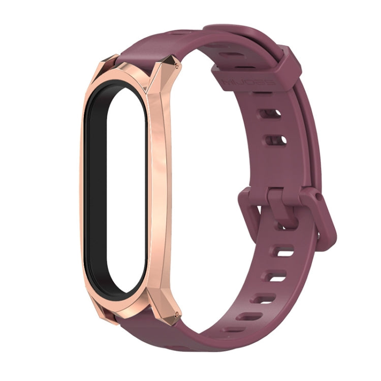Per Xiaomi Mi Band 6/5/4/3 Mijobs cinturino in silicone con foro piatto, CS Case, GT Case, Plus Case, TF Case