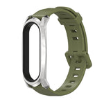 Per Xiaomi Mi Band 6/5/4/3 Mijobs cinturino in silicone con foro piatto, CS Case, GT Case, Plus Case, TF Case