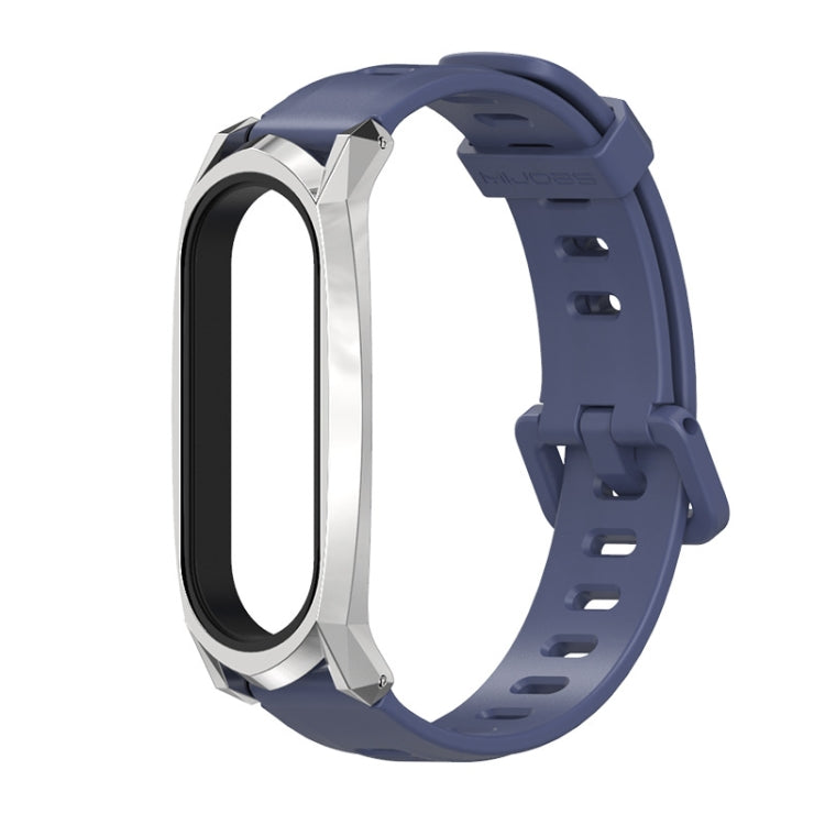 Per Xiaomi Mi Band 6/5/4/3 Mijobs cinturino in silicone con foro piatto, CS Case, GT Case, Plus Case, TF Case