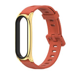 Per Xiaomi Mi Band 6/5/4/3 Mijobs cinturino in silicone con foro piatto, CS Case, GT Case, Plus Case, TF Case