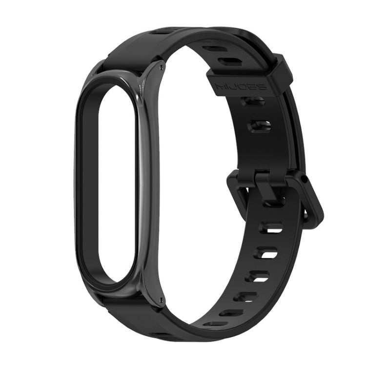 Per Xiaomi Mi Band 6/5/4/3 Mijobs cinturino in silicone con foro piatto, CS Case, GT Case, Plus Case, TF Case