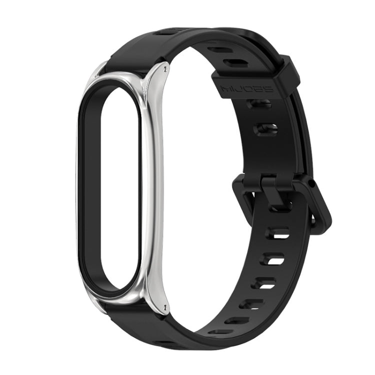Per Xiaomi Mi Band 6/5/4/3 Mijobs cinturino in silicone con foro piatto, CS Case, GT Case, Plus Case, TF Case