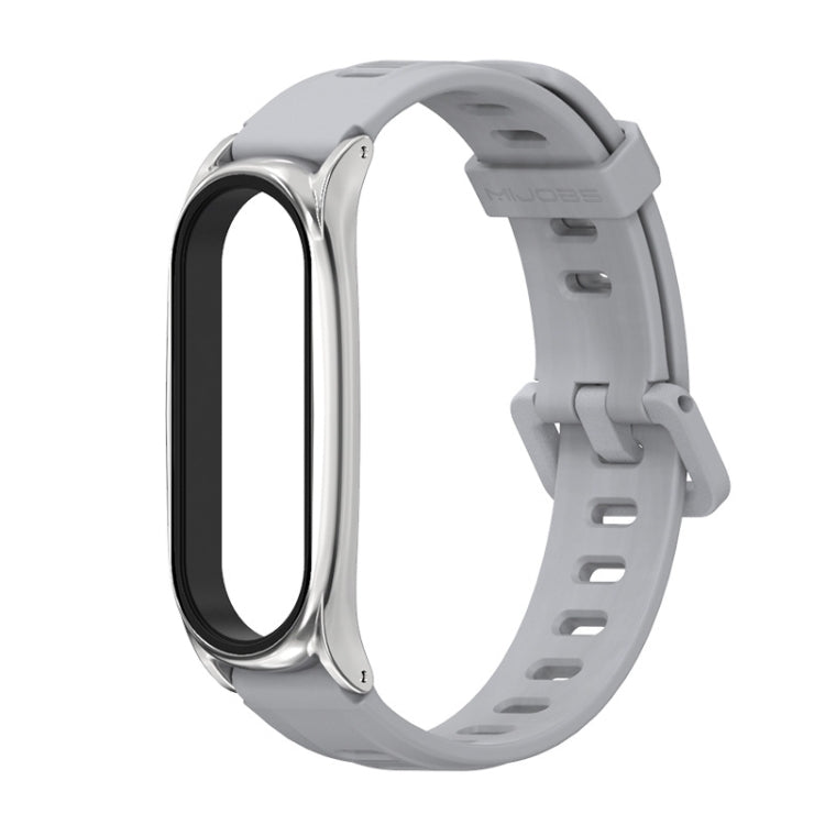 Per Xiaomi Mi Band 6/5/4/3 Mijobs cinturino in silicone con foro piatto, CS Case, GT Case, Plus Case, TF Case