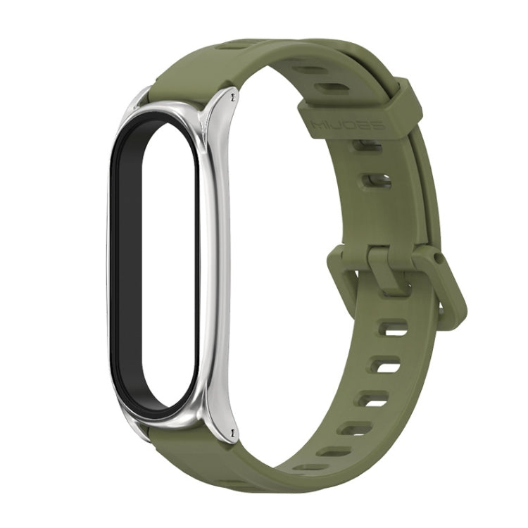 Per Xiaomi Mi Band 6/5/4/3 Mijobs cinturino in silicone con foro piatto, CS Case, GT Case, Plus Case, TF Case