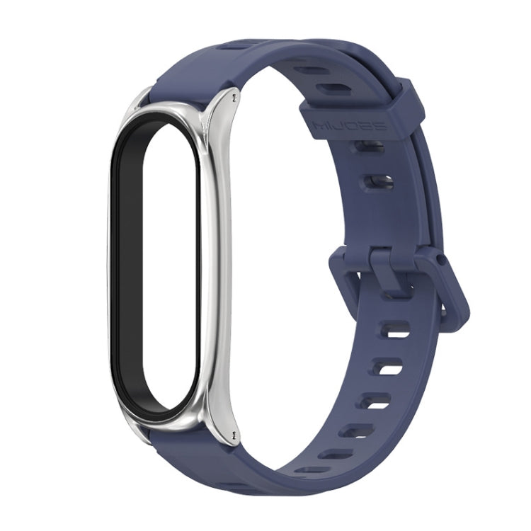 Per Xiaomi Mi Band 6/5/4/3 Mijobs cinturino in silicone con foro piatto, CS Case, GT Case, Plus Case, TF Case