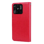 Custodia per telefono in pelle goffrata rosa, For Xiaomi Redmi 10C, For Huawei nova 8i, For Huawei nova 9, For Honor X8