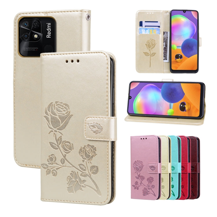 Custodia per telefono in pelle goffrata rosa, For Xiaomi Redmi 10C, For Huawei nova 8i, For Huawei nova 9, For Honor X8