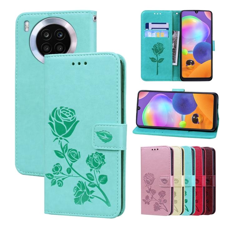 Custodia per telefono in pelle goffrata rosa, For Xiaomi Redmi 10C, For Huawei nova 8i, For Huawei nova 9, For Honor X8
