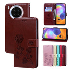 Custodia per telefono in pelle goffrata rosa, For Xiaomi Redmi 10C, For Huawei nova 8i, For Huawei nova 9, For Honor X8