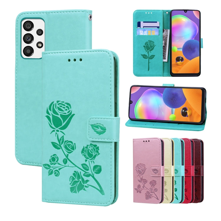 Custodia per telefono in pelle goffrata rosa, For Samsung Galaxy A13 4G, For Samsung Galaxy A23
