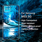 Custodia per telefono in TPU trasparente serie IMAK UX-5, For Samsung Galaxy M53 5G