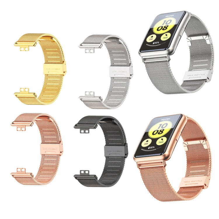 Cinturino per orologio in acciaio inossidabile con fibbia Milano Mijobs, For Huawei Watch Fit